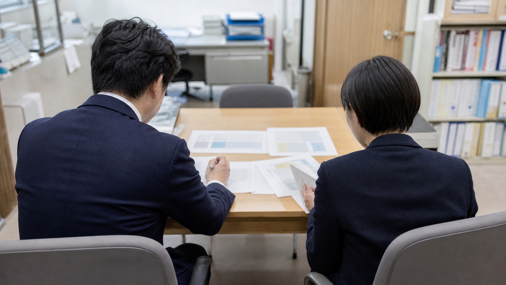 中小企業でAIエージェントの使いどころを話し合う打ち合わせ