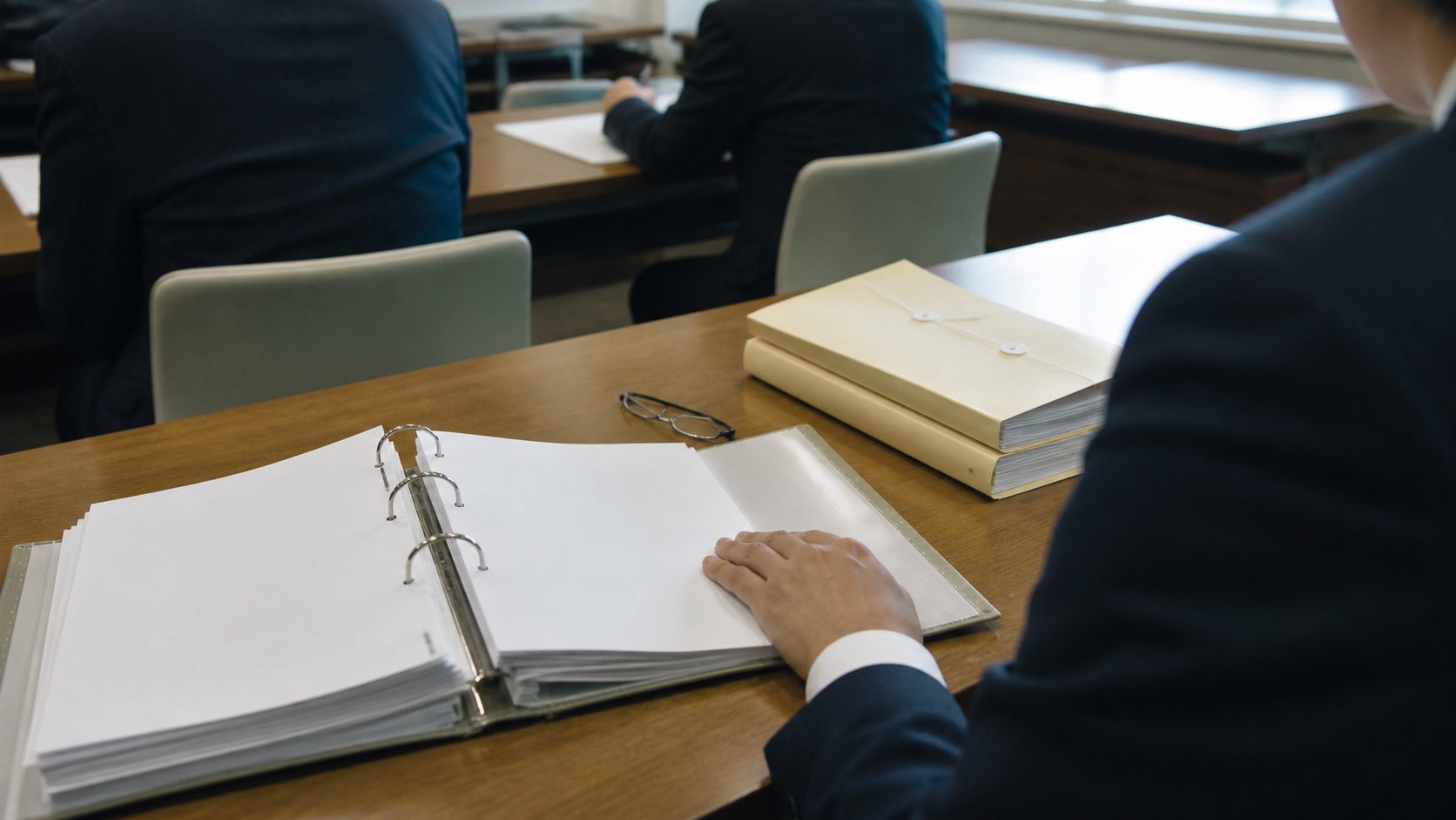 AI研修の助成金コースの要件を確認する書類とファイル