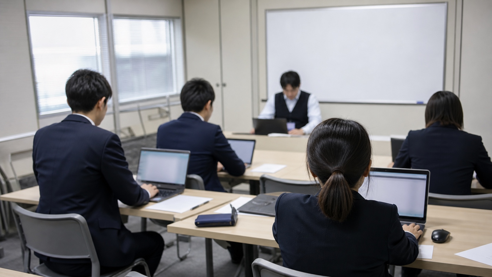 中小企業のDXを支える社員研修の風景