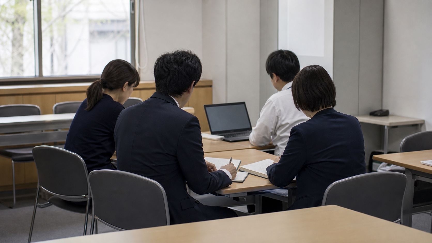 自治体の生成AI活用を小さく試す庁内の打ち合わせ