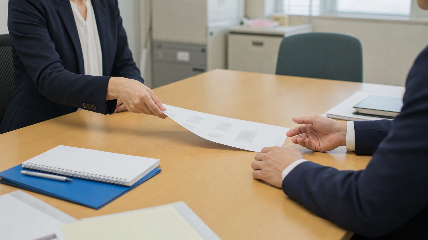 法人向けAI研修の会社を選ぶための商談の様子