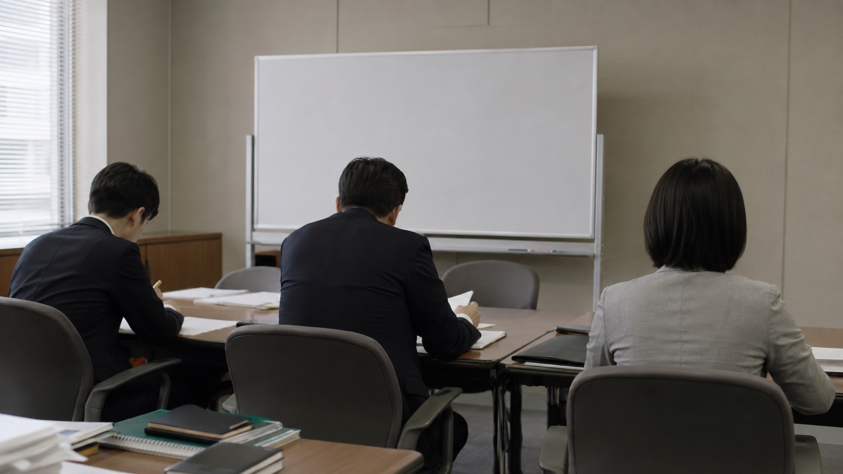 自治体DXの進め方を検討する市役所の会議
