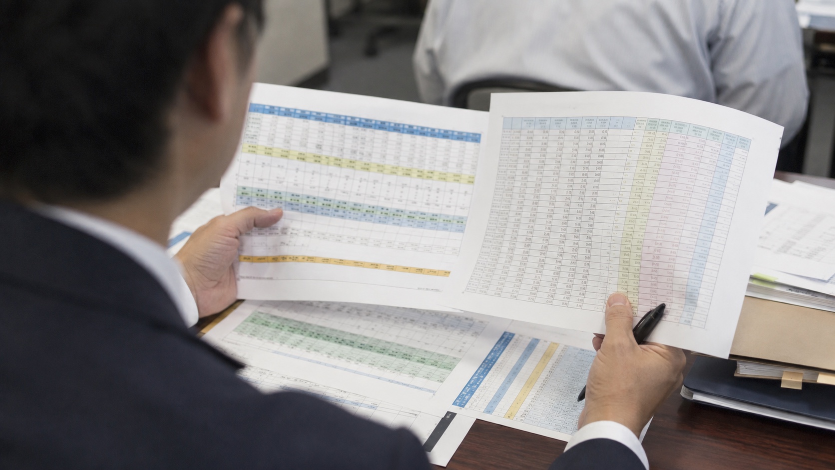 自治体DXの進み具合を統計資料で確認する職員の手元